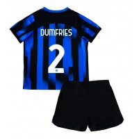 Dětský fotbalový dres Inter Milan Denzel Dumfries #2 2023-24 Domácí Krátký Rukáv (+ trenýrky)